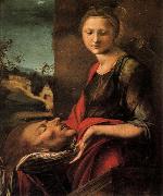 BERRUGUETE, Alonso Salome with the Head of John the Baptist oil painting artist